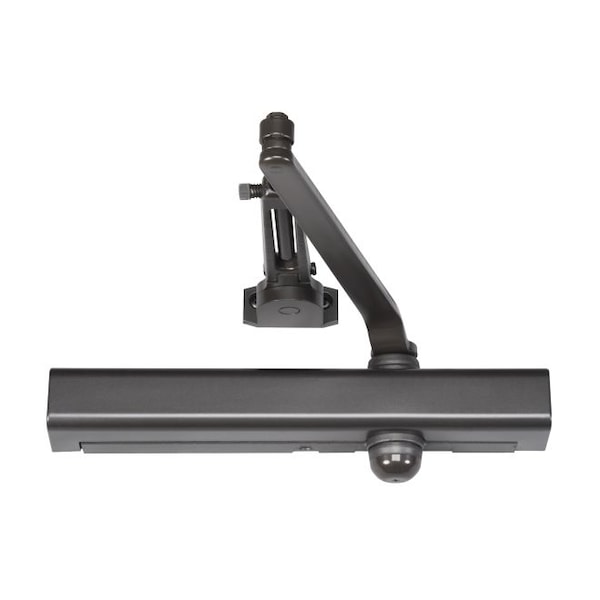 Norton Door Controls Adjustable Hold Open Surface Mount Door Closer with Slim Line Cover and Sex Nuts Dark Bronze 8301H690 - main